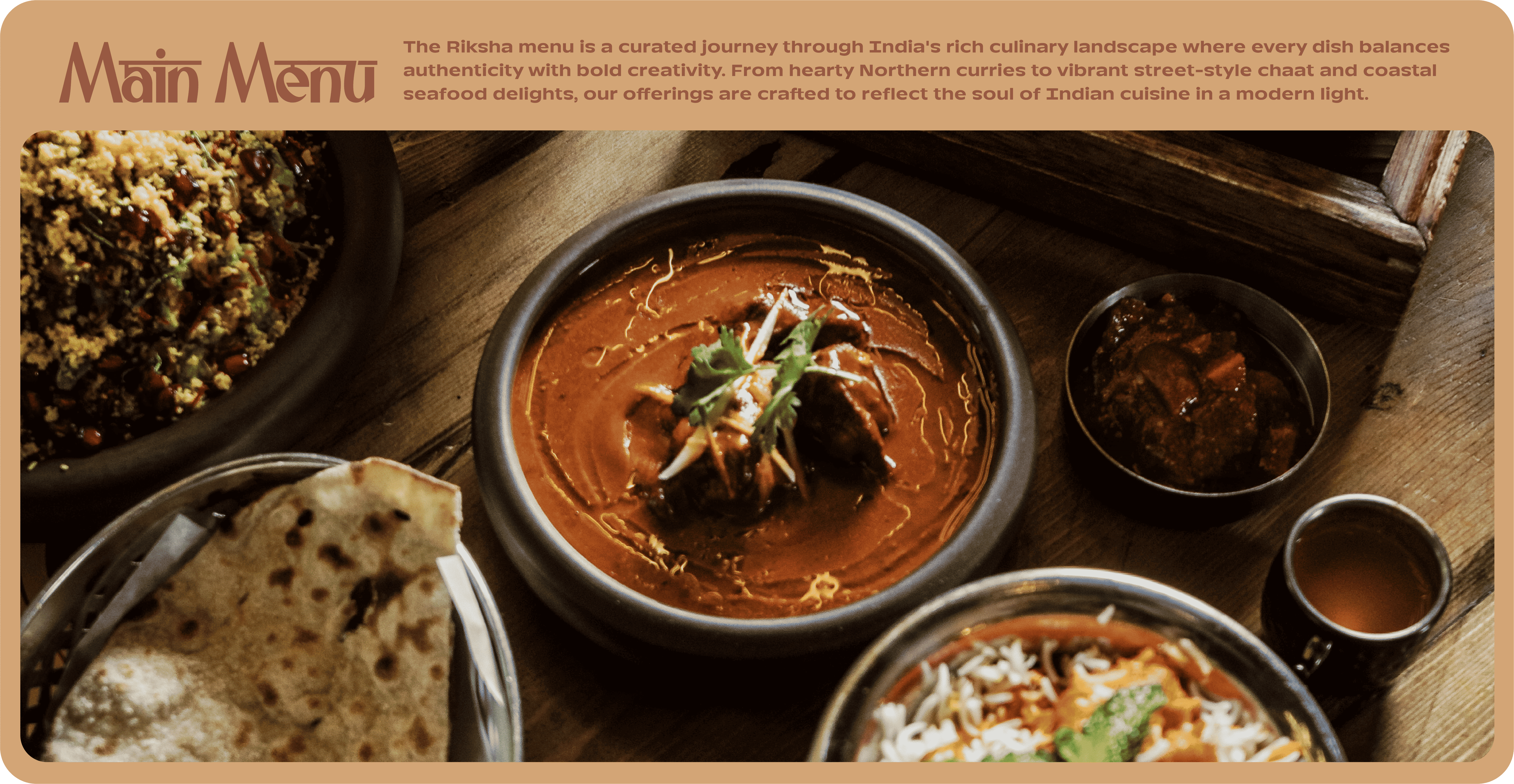 Main menu section